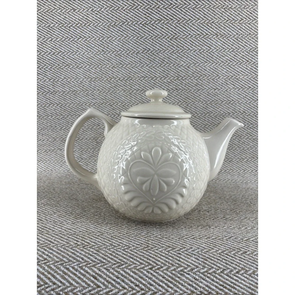 Vintage Longaberger Pottery Tea Pot Collectors Club 2004 American Craft Original